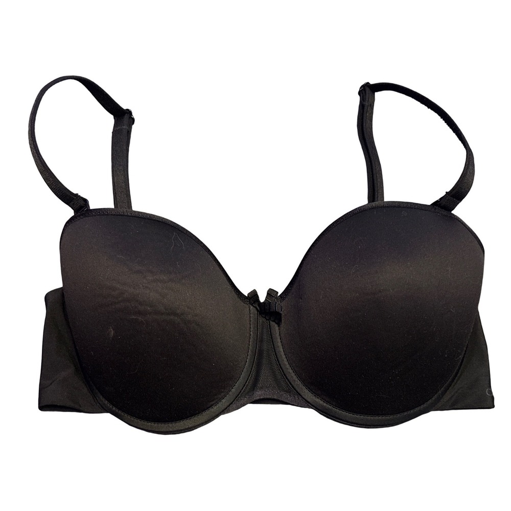Chantelle 2196 Modern Invisible Plunge Memory Foam T-Shirt Bra Black 32DD